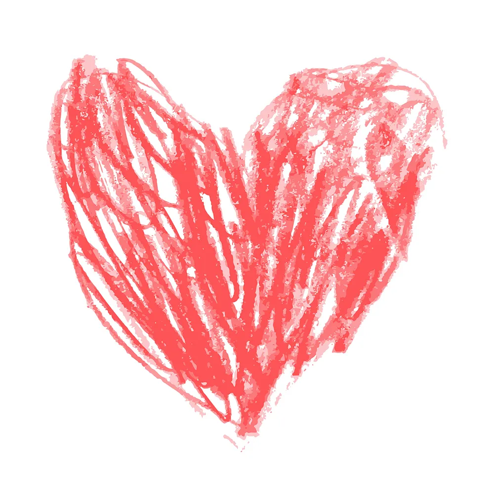 Crayon Heart Heart created with crayons